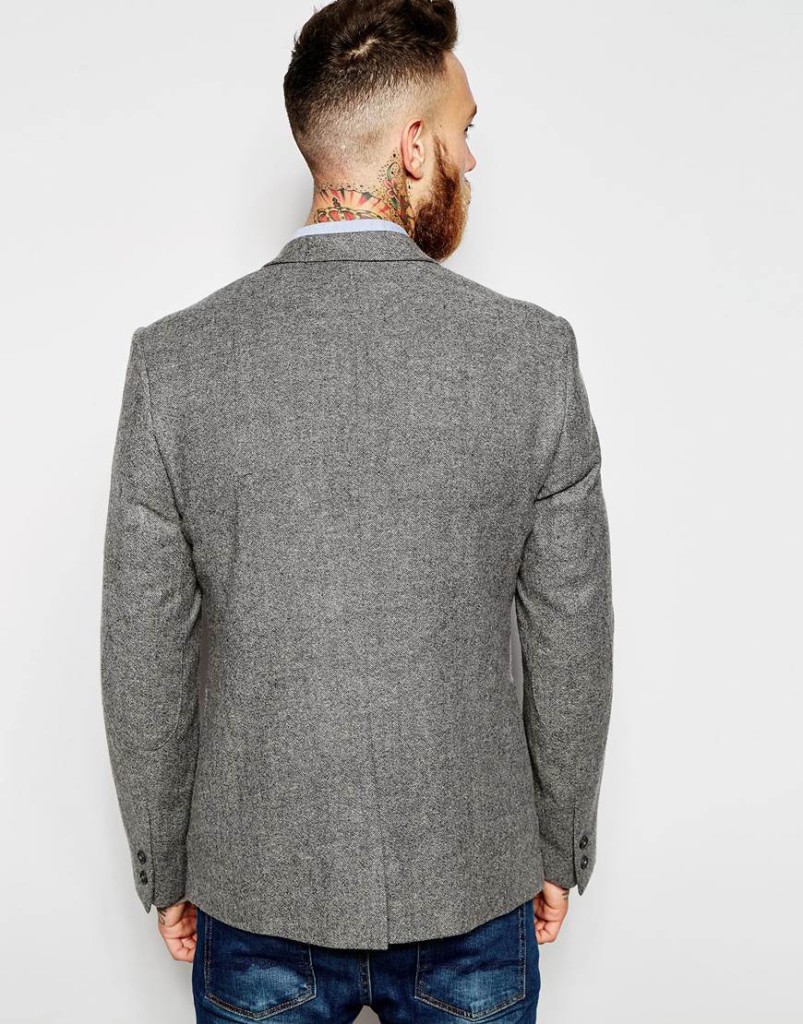 Shop the look - slim Fit Blazer In Tweed, online kostuum, bestellen, mannenstyle, herenkleding online 3