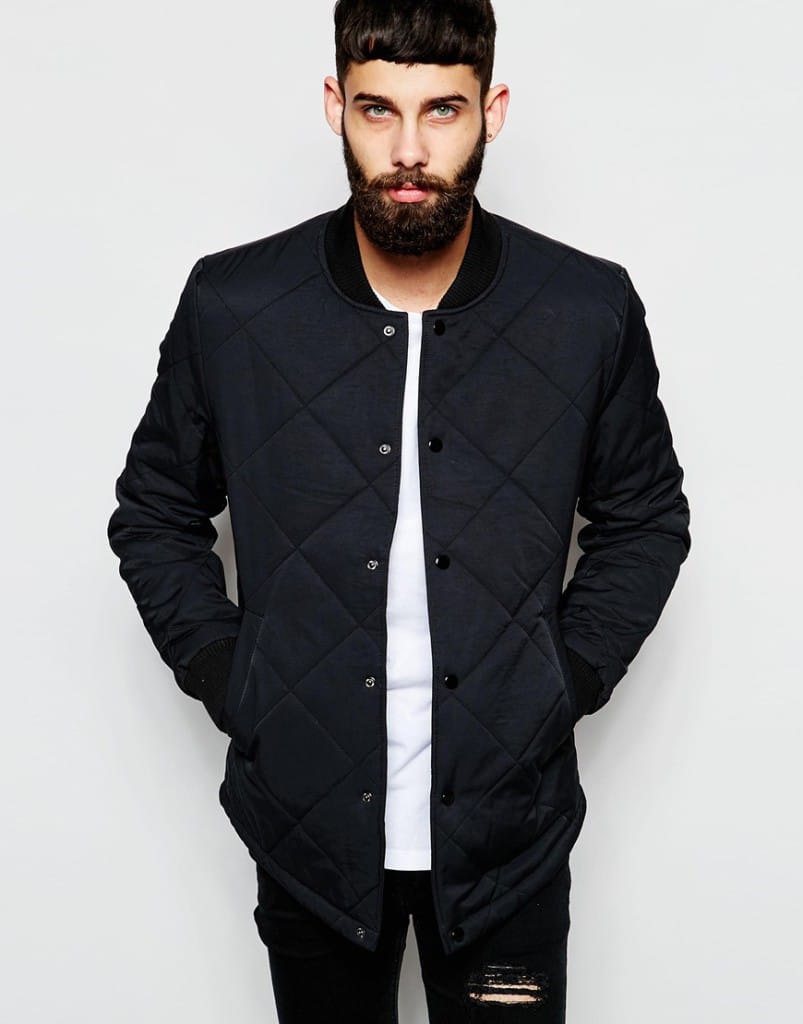 shop the look Quilted Bomber Jacket online bestellen mannenstyle 1